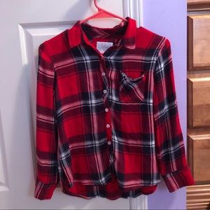 Red plaid shirt